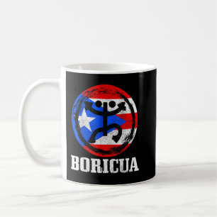 Pridet Boricua Taino Coqui Symbol Puerto Rico Flag Kaffemugg