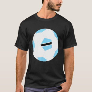Pridet Botswana Soccer Ball Motswana Flagga Jersey T Shirt
