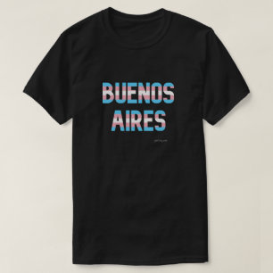 Pridet Buenos Aires Transgender Flagga T Shirt