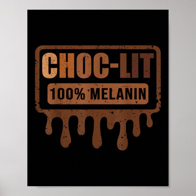 Pridet Choc Lit Melanin Black - Svart historikmåna Poster (Framsidan)