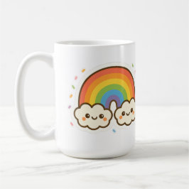 Pridet Colorful Kawaii Rainbow Kaffemugg