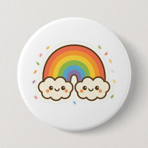 Pridet Colorful Kawaii Rainbow Knapp