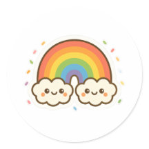 Pridet Colorful Kawaii Rainbow