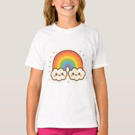 Pridet Colorful Kawaii Rainbow T Shirt