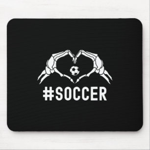 Pridet Cute Soccer Halloween Skeleton Heart Sports Musmatta