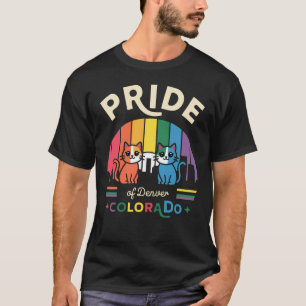 Pridet Dallas City Texas USA Rainbow Flagga T Shirt