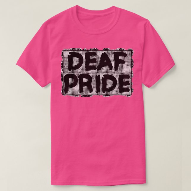 Pridet döv Grunge T Shirt (Design framsida)
