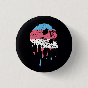 Pridet Driv trans Skull Transgender LGbt Commun Knapp