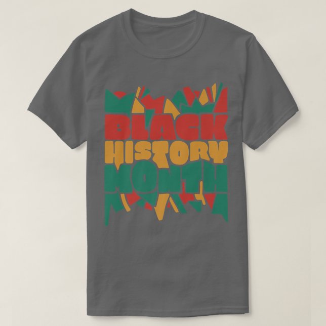 Pridet Färgstark svart historikmånad, prisvärt  T Shirt (Design framsida)
