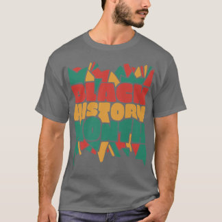 Pridet Färgstark svart historikmånad, prisvärt T Shirt