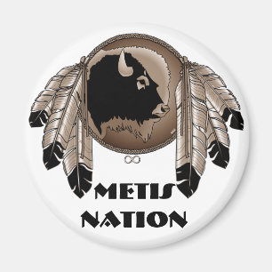 Pridet "First Nations Fridge Magnet Native Art Met