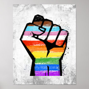 PRIDET FISK FÖR HBT-TQ-PROGRESS POSTER