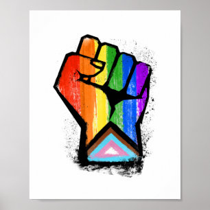 PRIDET FISK FÖR HBT-TQ-PROGRESS POSTER