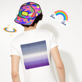 Pridet Flagga för   för övertoning av kopplingens  T Shirt