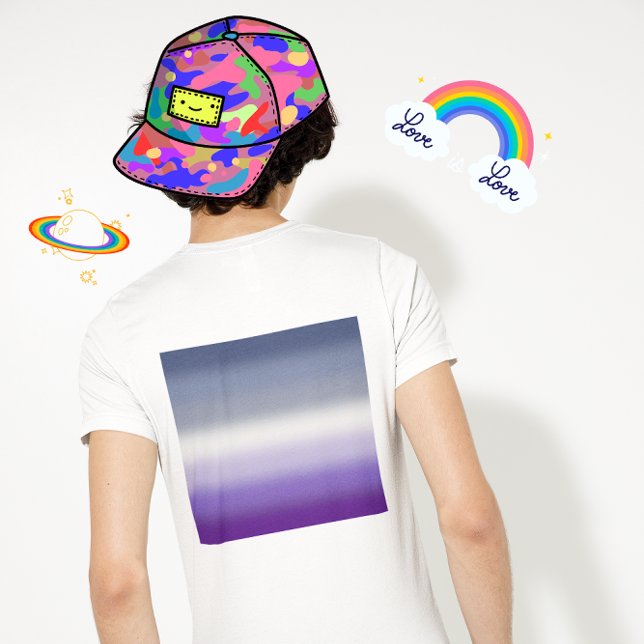 Pridet Flagga för   för övertoning av kopplingens  T Shirt (Skapare uppladdad)