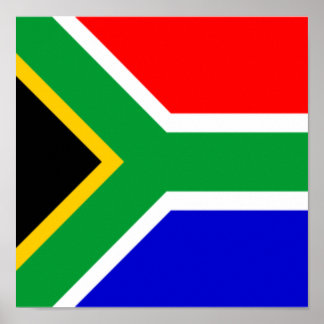 Pridet Flagga i södra Afrikan Home Land Poster