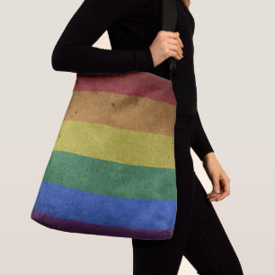 Pridet Flagga Retro Stil Axelväska