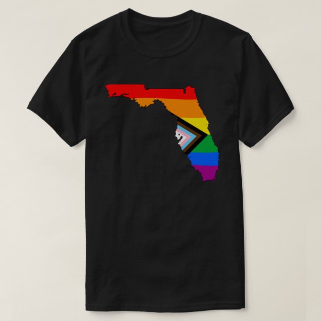 Pridet Florida State Pride LGBTQ Progress T Shirt (Design framsida)