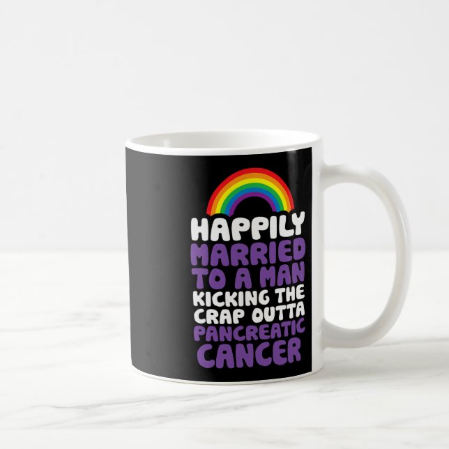Pridet för att stödja ett citat av Pancreatic Canc Kaffemugg (Höger)