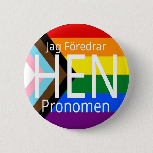 Pridet för att visa föredrar hen-status - knapp (Framsida)