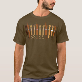 Pridet för Dövet Mississippi ASL American Sign Lan T Shirt
