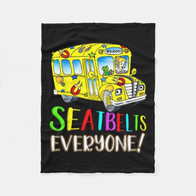 Pridet för drivrutinsjobb för Roligt Magic School  Fleecefilt (Framsidan)