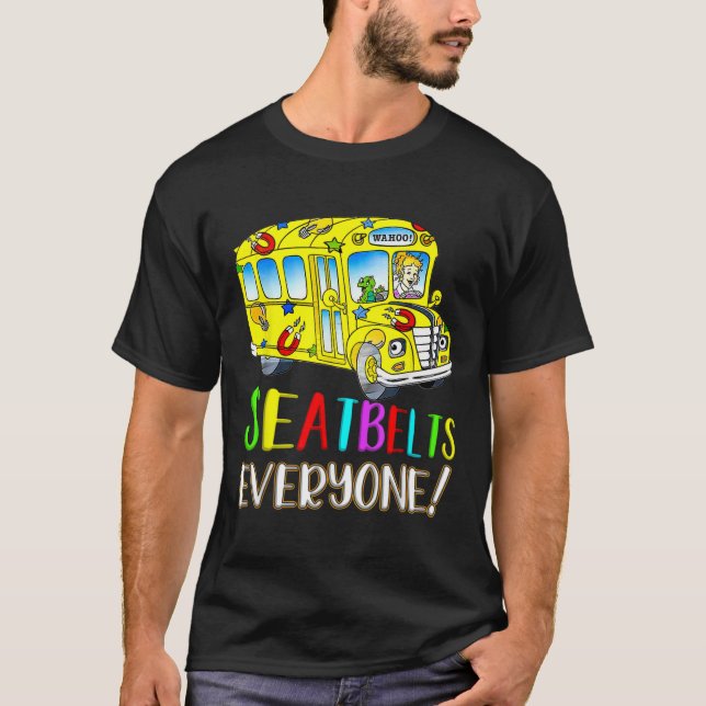 Pridet för drivrutinsjobb för Roligt Magic School  T Shirt (Framsida)