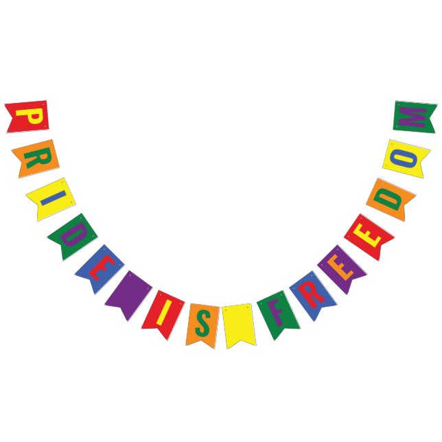 Pridet för HBT-frågor är Freedom Rainbow Vimplar (Alla)