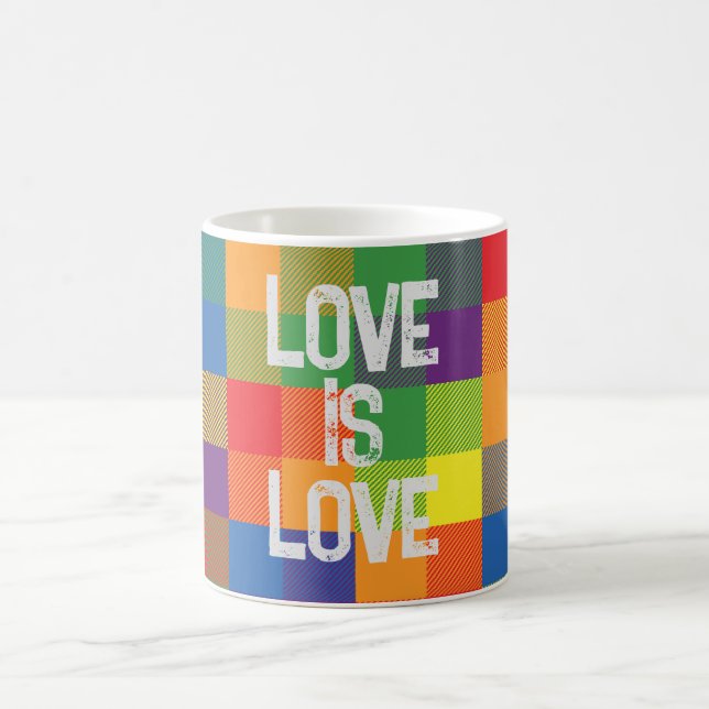 Pridet för kontroll av Rainbow Buffalo Pset Person Kaffemugg (Center)