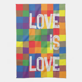 Pridet för kontroll av Rainbow Buffalo Pset Person Kökshandduk