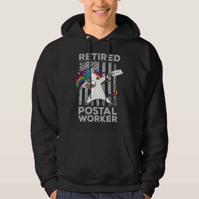 Pridet för pensionerade postarbetare, Mailman Pens Hoodie (Framsida)
