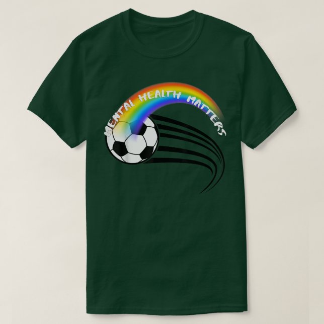 Pridet för psykisk hälsa i lgbtq-fotboll3053 1385 t shirt (Design framsida)