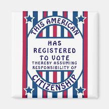 Pridet för registrering av väljare, amerikanskt me