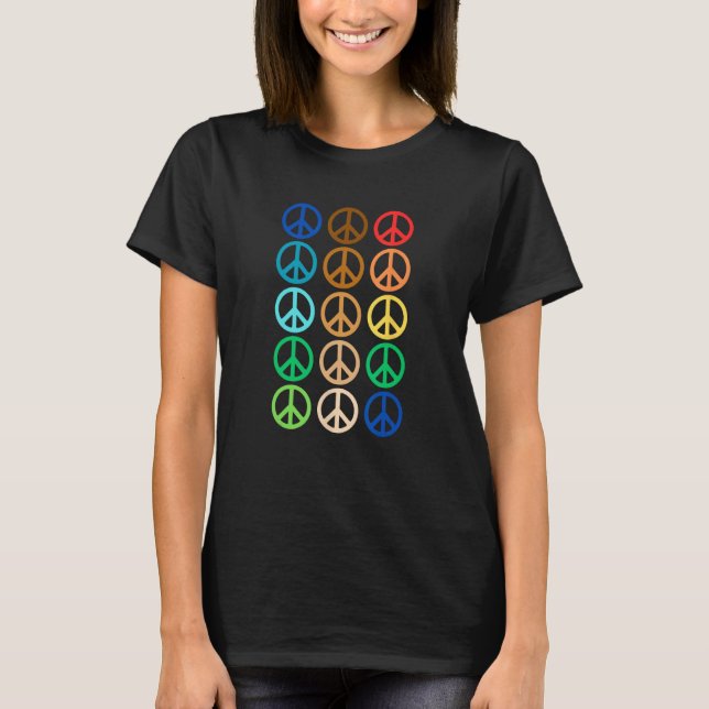 Pridet Fred för alla miljöfolk T Shirt (Framsida)