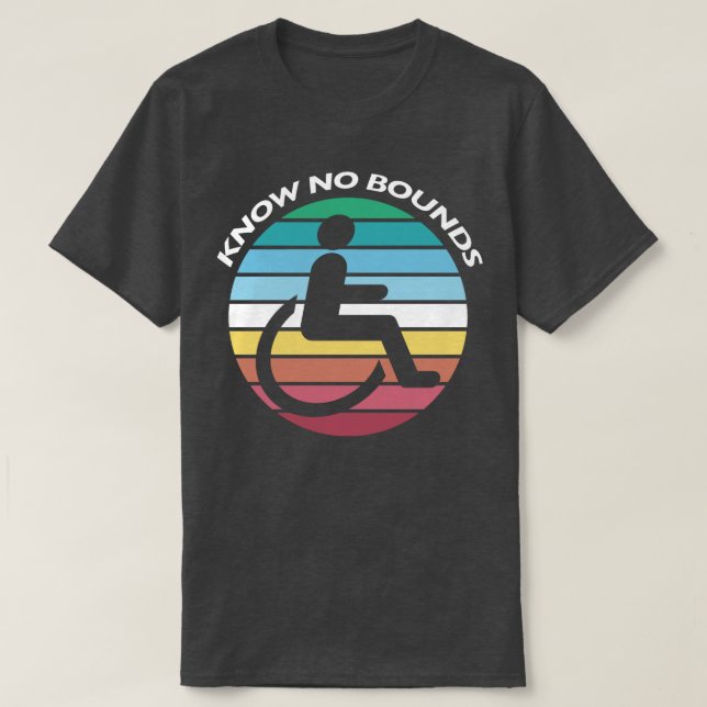 Pridet Funktionalitet månad - känn inga gränser T Shirt (Design framsida)