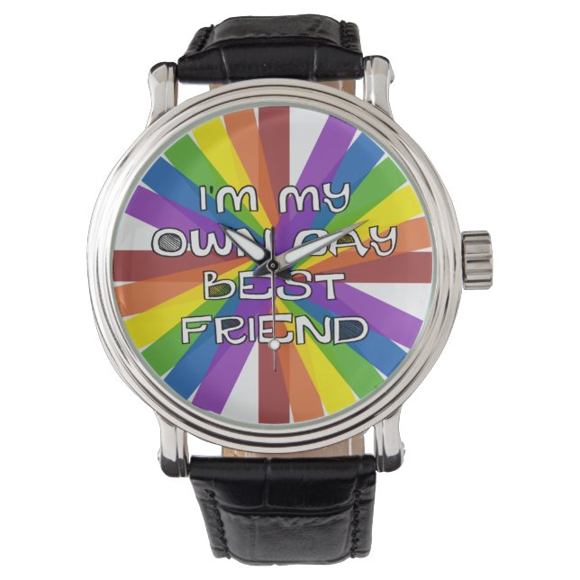 Pridet Gay Best Friend - Queer Armbandsur (Framsida)