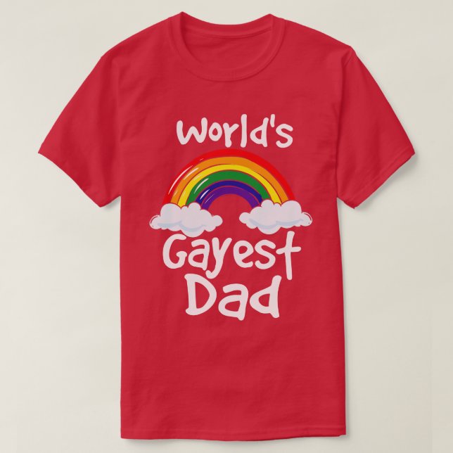 Pridet Gay Pappa Gay pride Lgbtq T Shirt (Design framsida)