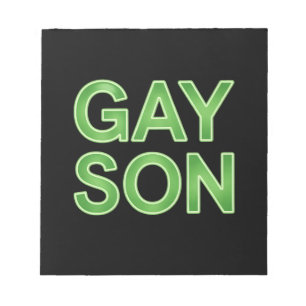 Pridet Gay Son Funny LGBTQ Anteckningsblock