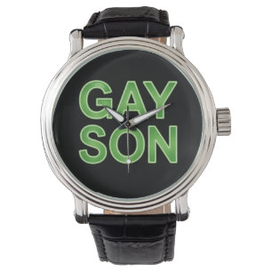 Pridet Gay Son Funny LGBTQ Armbandsur
