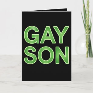 Pridet Gay Son Funny LGBTQ Kort
