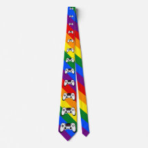 Pridet Gaymer Rainbow HGBT Neck Tie