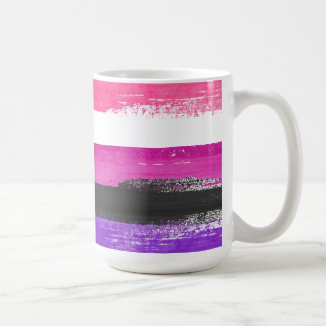 Pridet Genderfluid Paint Kaffemugg (Höger)