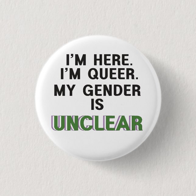 Pridet Genderqueer - Button Knapp (Framsida)