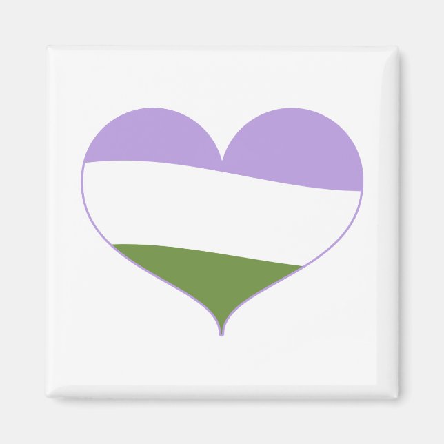Pridet Genderqueer Magnet (Framsidan)