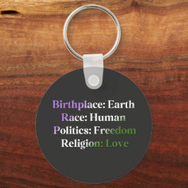 Pridet Genderqueer - Nyckelring