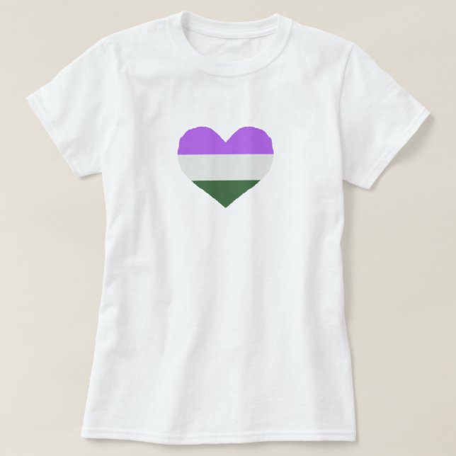 Pridet Genderqueer T Shirt (Design framsida)