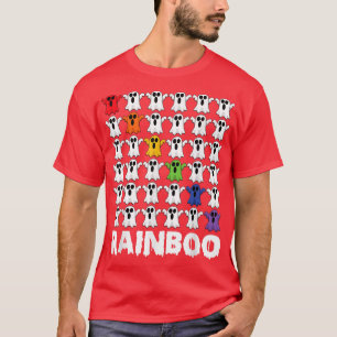 Pridet Ghost Rainbow Boo Ghost Funny Rainboo T Shirt