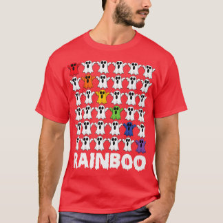 Pridet Ghost Rainbow Boo Ghost Funny Rainboo T Shirt