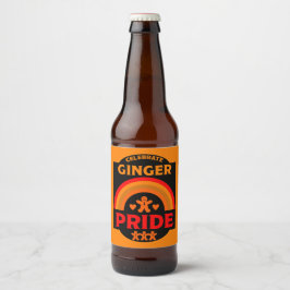 Pridet Ginger Halls Ölflaska Etikett