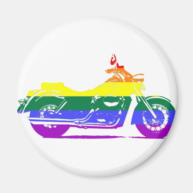 Pridet GLBT-motorcykel Magnet (Framsidan)